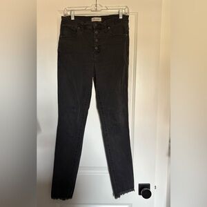 Frayed Edge Black Jeans